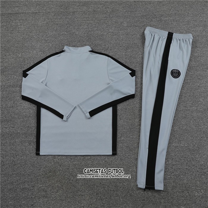 Chandal de Sudadera del Paris Saint-Germain Jordan Nino 2023/2024 Gris